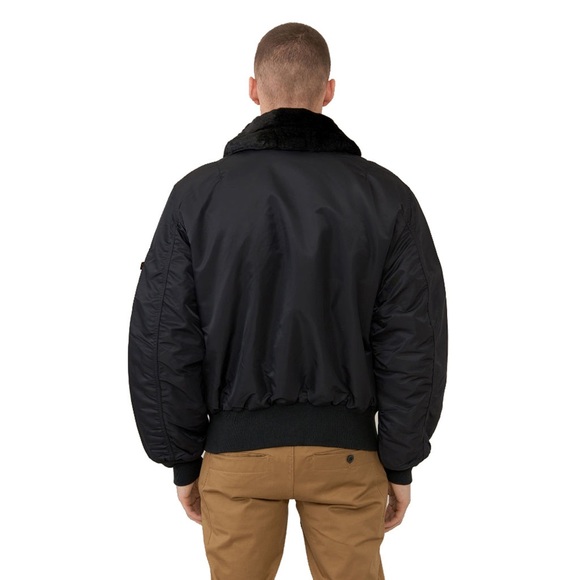 Alpha Industries Men's Black B-15 Flight Jacket - Picture 2 of 9